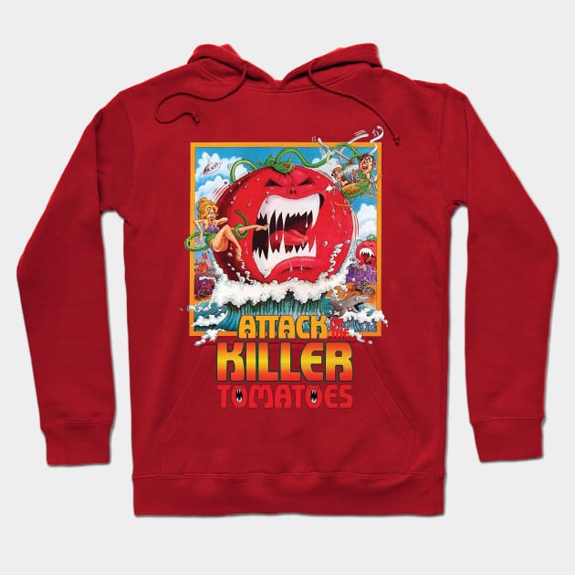 Attack of the Killer Tomatoes Hoodie by The Hitman Jake Capone